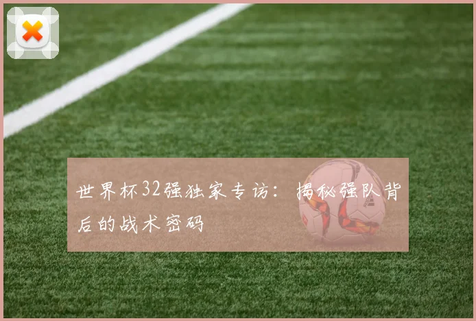 世界杯32强独家专访：揭秘强队背后的战术密码