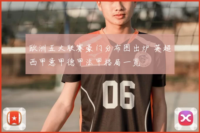 欧洲五大联赛豪门分布图出炉 英超西甲意甲德甲法甲格局一览